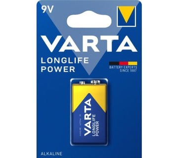 1x Bateria 6LR61 9V (R9*) Varta Longlife Power