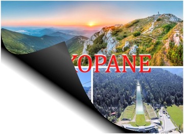 Magnes na lodówkę pamiątka z Zakopanego magnesy Zakopane regionalne Z5