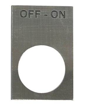 Tabliczka opisowa TK4530 OFF-ON z taśmą 3M