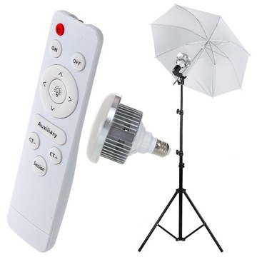 Lampa Duży Parasol 110cm + Żarówka 85W z Regulacją