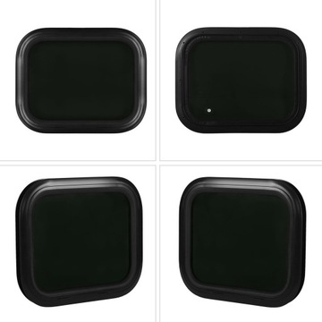 Рама из алюминиевого сплава из черного алюминиевого сплава для дома на колесах, круглая водонепроницаемая закаленная стеклянная рама