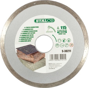 TARCZA DIAMENTOWA 180 MM PEŁNA
