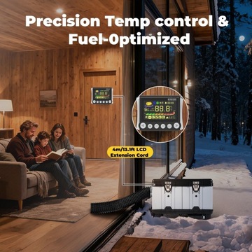 ПАРКОВОЧНОЕ ОБОГРЕВАНИЕ 8 кВт 12/24 В WIFI BT 230 В с беспроводным датчиком