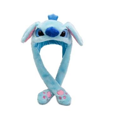 ŚWIECĄCA CZAPKA STITCH RUCHOME USZY GRAJĄCA