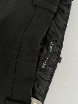 Zara czarne spodnie cygaretki na co dzień 34 XS