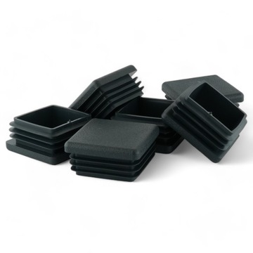 ЗАГЛУШКА ПЛАСТИКОВАЯ 40Х40 ЧЕРНАЯ 10 ШТ ВНУТРЕННЯЯ ДЛЯ ПРОФИЛЯ