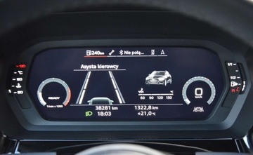 Audi A3 8Y 2023 Audi A3 35 TDI 2.0 150KM Sportback VirtualCokpit B&amp;O Navi Webasto SerwisASO, zdjęcie 19