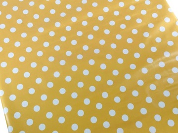 Клеенка для стола Клеенка в рулоне Yellow Dots Рулон 140 см х 20 м