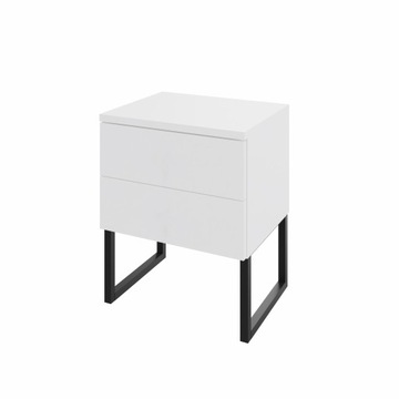 Szafka nocna z dwoma szufladami z nóżkami, click-on, szerokość 40 cm