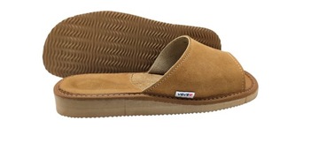 ТАПОЧКИ ЖЕНСКИЕ КОЖАНЫЕ ТАПОЧКИ ТАПОЧКИ КОРИЧНЕВЫЕ СВЕТЛЫЕ ТАПОЧКИ КОЖАНЫЕ BABA