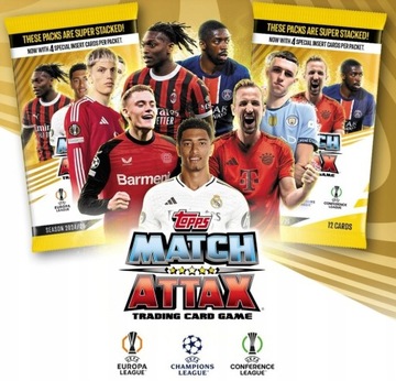 АЛЬБОМ ФУТБОЛЬНЫЕ КАРТОЧКИ MATCH ATTAX 2025 TOPPS STARTER MEGA STARTER KIT