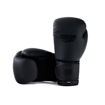 StormCloud Rękawice Bokserskie Rookie Czarne Matowe 16oz