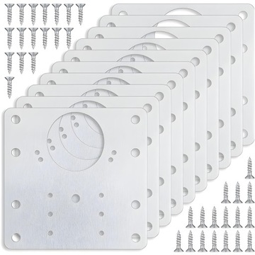 PŁYTKA DO NAPRAWY WYRWANYCH ZAWIASÓW MEBLOWYCH SZAFEK ZESTAW NAPRAWCZY