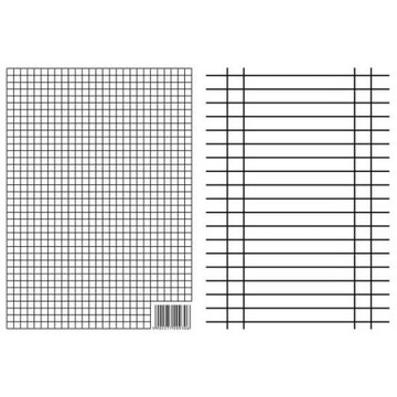 Liniuszek ryga A5 kratka/linia InterDruk