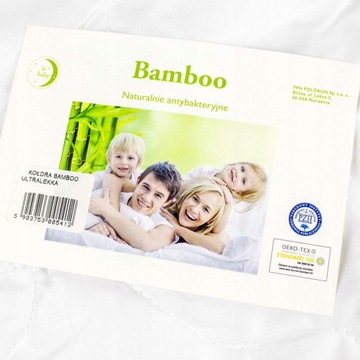 Антиаллергенное летнее одеяло, БАМБУК, 140х200 см.
