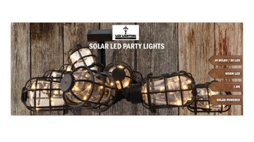 Гирлянда SOLAR 50 LED 10 ЛАМПОЧЕК LOFT сад на балконе