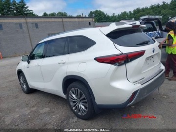 Toyota Highlander III 2021 Toyota Highlander 2021 r., 2,5L HYBRID PLATINUM 2.5 Hybryda 243KM, zdjęcie 3