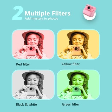 P79 2,4-дюймовый экран, детская мгновенная камера, забавная игра, HD, двойной объектив, перезаряжаемый