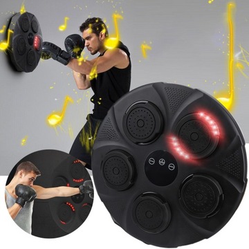 MUSIC BOXING MACHINE LED W TRENINGOWY ŚCIANA BOKSERSKA 9 TRYBÓW+ RĘKAWICAMI