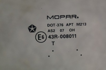 SKLO (OKNO) DVEŘE LEVÝ PŘEDNÍ JEEP PATRIOT 06-11