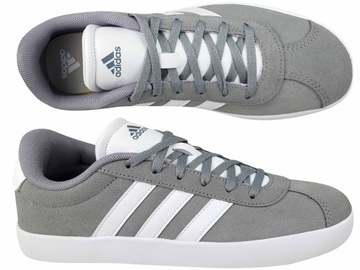 ADIDAS VL COURT 3.0 ID6314 ОБУВЬ КРОССОВКИ SAMBA КОЖАНЫЕ СЕРЫЕ