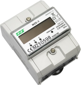 LICZNIK ENERGII PRĄDU 3-fazowy 80A MID WZE-3 F&F
