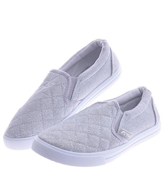 Buty damskie Wkładane materiałowe tenisówki slip on Trampki 13343