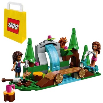 PREZENT LEGO DLA 5, 6 LATKI FRIENDS 41677 Leśny wodospad + TORBA LEGO