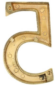 ЛАТУННЫЙ НОМЕР НОМЕР ДОМА 10 СМ МАРКИРОВКА ДОМА