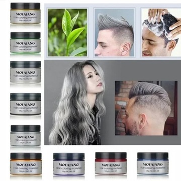 Mofajang Color Воск для волос Помада для укладки Серебро Бабушка Серый Одноразовый Natur