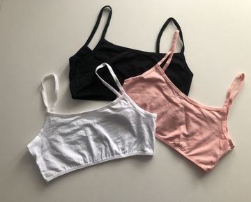 OUTLET ХЛОПКОВЫЙ ИТАЛЬЯНСКИЙ БЮСТГАЛТЕР ДЛЯ ДЕВОЧЕК OVS 170 СМ, 3 КОМПЛЕКТА