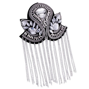 Epaulette dekoracyjne opaski w stylu retro DIY łańcuszek z frędzlami na ramię odznaka