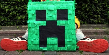 PINIATA XXL MAJNKRAFT minecraft крипер + БЕСПЛАТНЫЕ ПОДАРКИ!