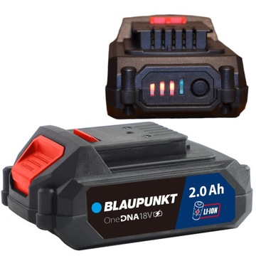AKUMULATOR DO ELEKTRONARZĘDZI BLAUPUNKT 18V 2Ah OneDna wskaźnik naładowania