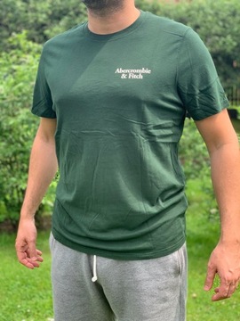 t-shirt Abercrombie Hollister koszulka S zielona