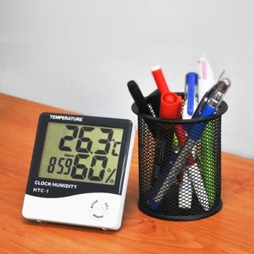 ГИГРОМЕТР ТЕРМОМЕТР КОМНАТНЫЙ ДАТЧИК ЧАСЫ БЕСПРОВОДНАЯ ПОГОДНАЯ СТАНЦИЯ С ЖК-дисплеем