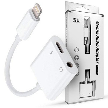 PRZEJŚCIÓWKA LIGHTNING JACK ADAPTER IPHONE 11 13