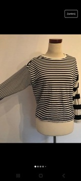 Topshop 34 bluzka z długim rękawem w paski