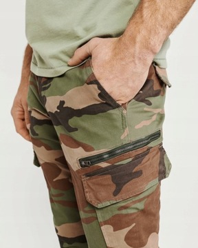 Abercrombie Hollister spodnie Casual bojówki 32/34
