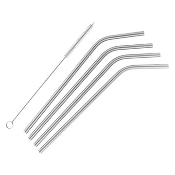 Rurki ( słomki) stalowe (kpl. 4 szt) BAR PROFESSIONAL