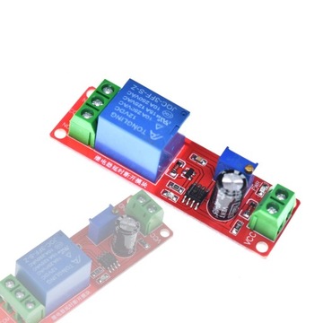 Moduł czasowy opóźniacz NE555 przekaźnik 10A 12V