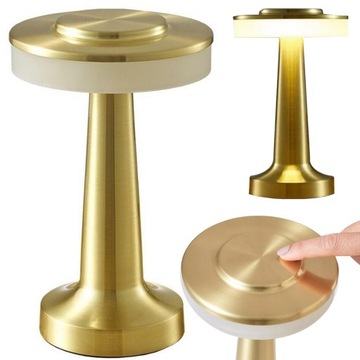 LAMPKA NOCNA STOŁOWA DOTYKOWA LAMPA 3 STOPNIOWA DO SYPIALNI BEZPRZEWODOWA