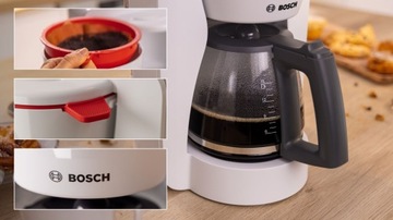 Капельная кофемашина Bosch MyMoment TKA3M131 Стеклянный кувшин 1,4л Аромат Белый