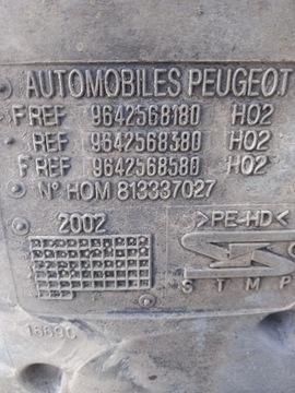 NÁDRŽ PALIVA 9642568180 PEUGEOT 206 2002R 3D 1.1 BENZÍN TĚSNÝ