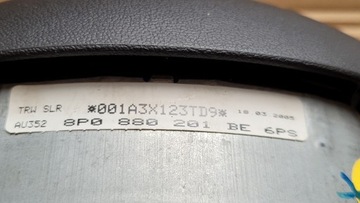 PODUSZKA KIEROWCY AUDI A3 8P0 4-RAMIONA 8P0880201BE ORYGINAŁ