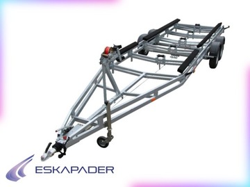 Przyczepa podłodziowa PP-3500, 2-osiowa, ŁADOWNOŚĆ 2950 kg + łoża wzdłużne