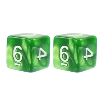 ZESTAW 2 KOSTEK K6 RPG SKRYTA KRAINA KOŚĆ SZEŚCIOŚCIENNA 1,6 CM