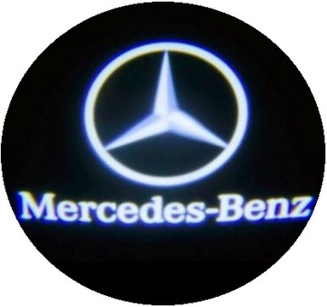 LOGO LED LAMPKI DRZWI HOLOGRAM MERCEDES CLK W209 SLK R171 SLR C-KLASA W203