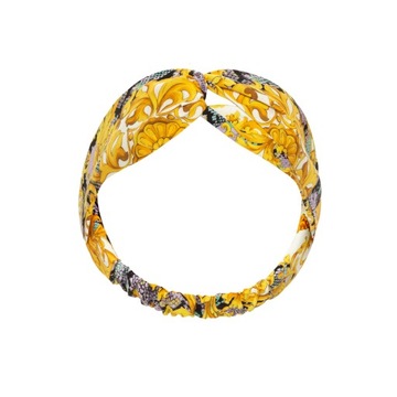 Jedwabna opaska do włosów we wzór orientalny