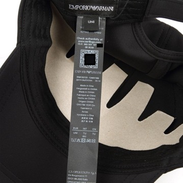 Emporio Armani czapka z daszkiem bejsbolówka